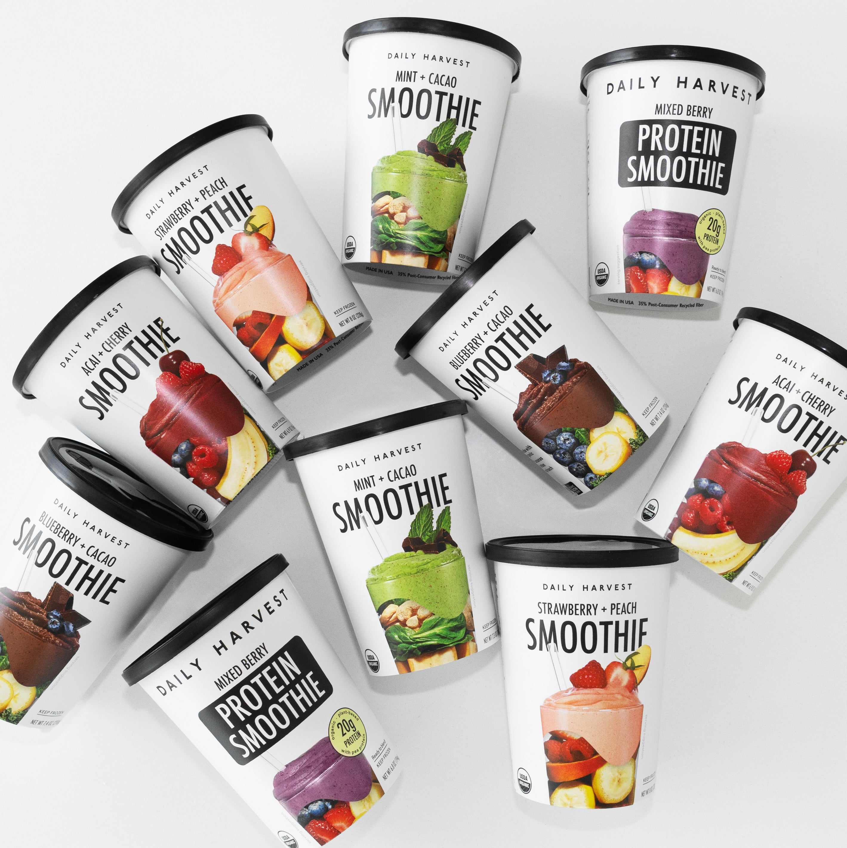 Best Selling Smoothies from Daily Harvest.