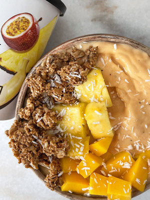 Passion Fruit + Pineapple Smoothie Bowl