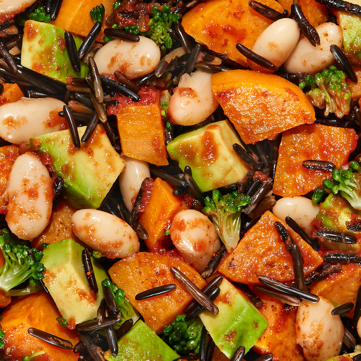 Sweet Potato + Wild Rice Hash