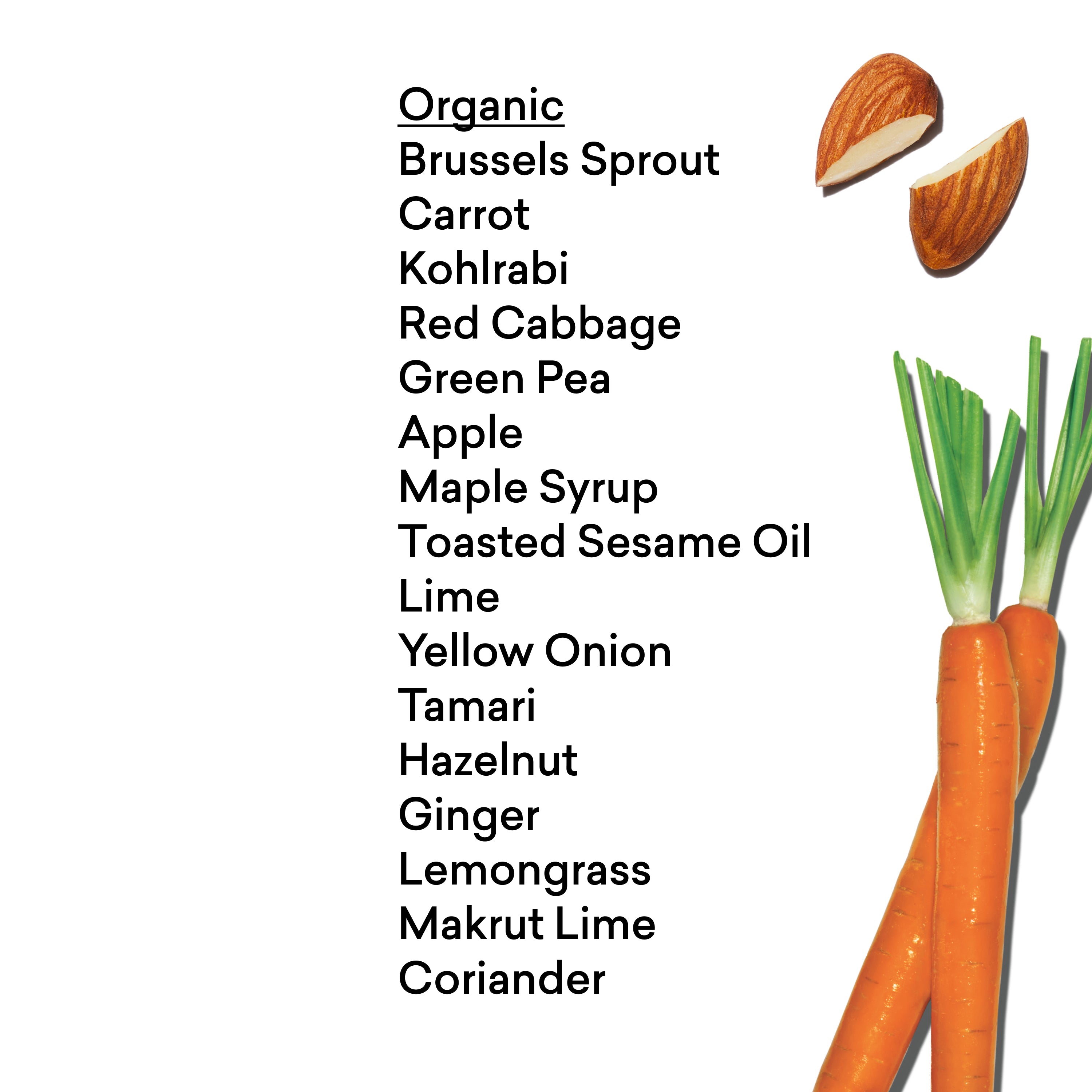 Almond Satay Brussels Sprouts + Carrot Harvest Bowl