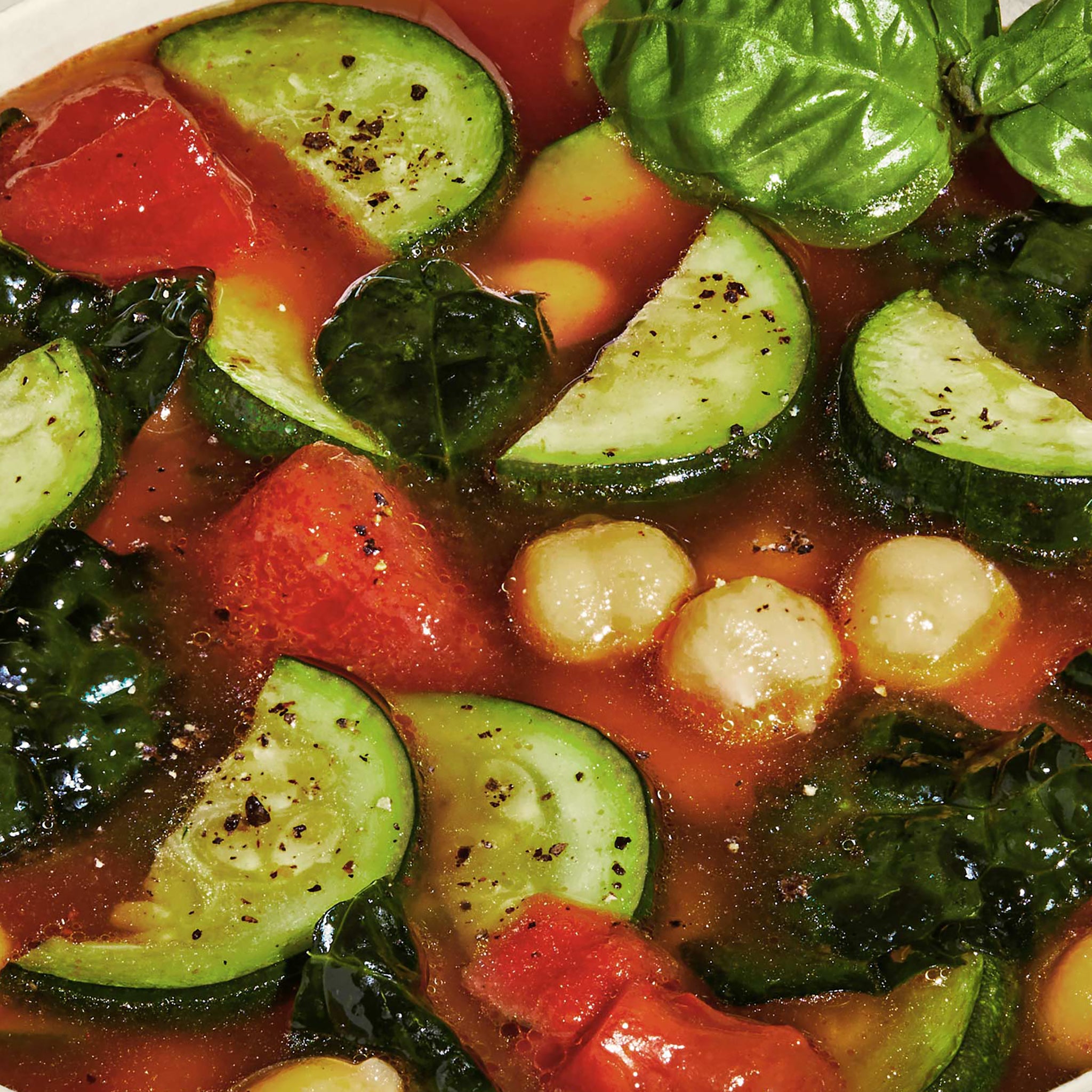 Tomato + Zucchini Minestrone