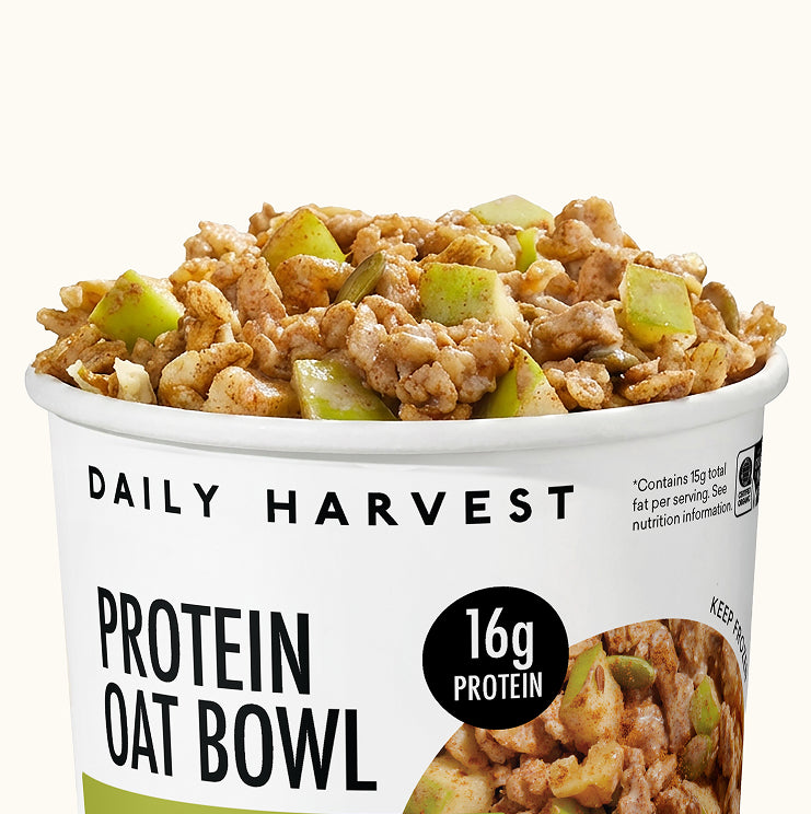 Daily Harvest Protein Oat Bowl Apple Cinnamon 16G of Protein