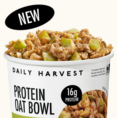 Daily Harvest Protein Oat Bowl Apple Cinnamon 16G of Protein