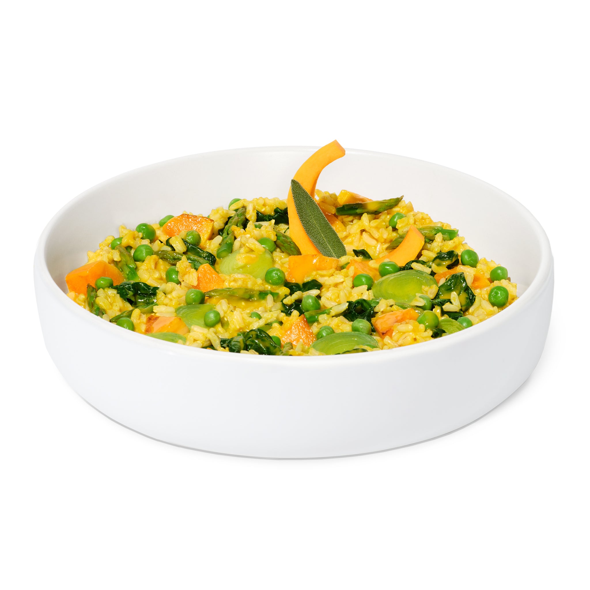 Herbed Squash + Asparagus Risotto