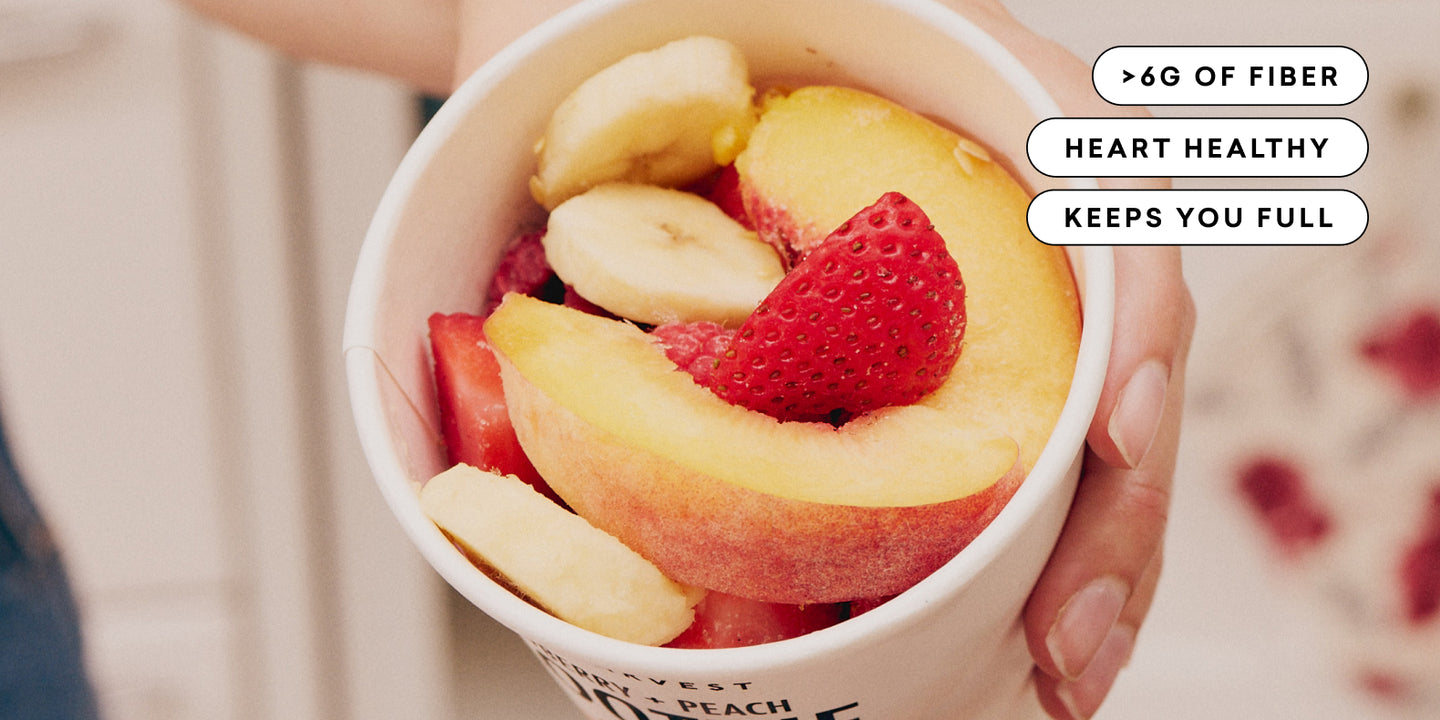 Daily harvst smoothie with fiber.