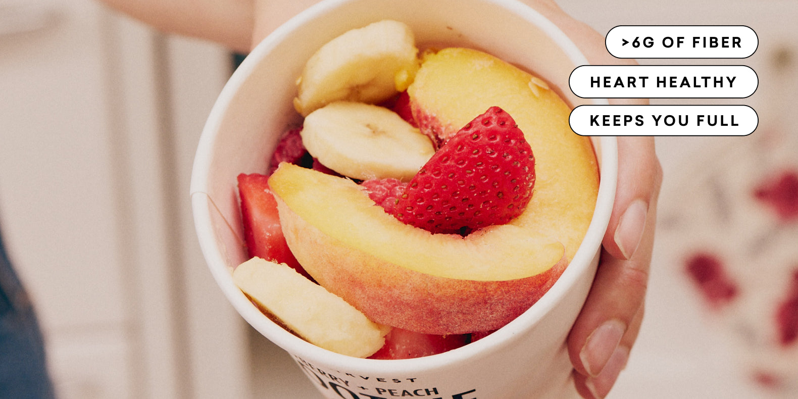 Daily harvst smoothie with fiber.
