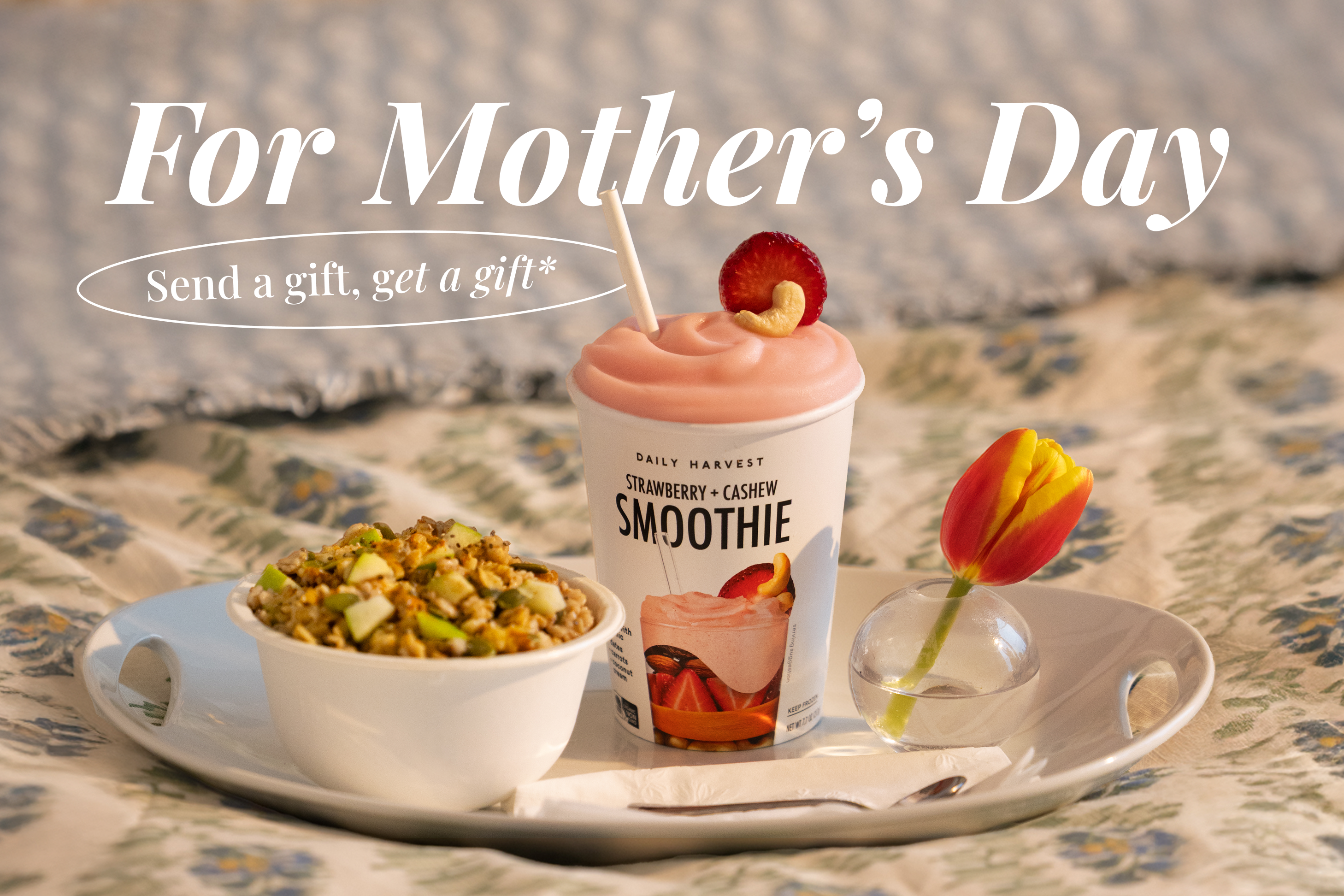Mother's Day promotion. Send a gift, get a gift.