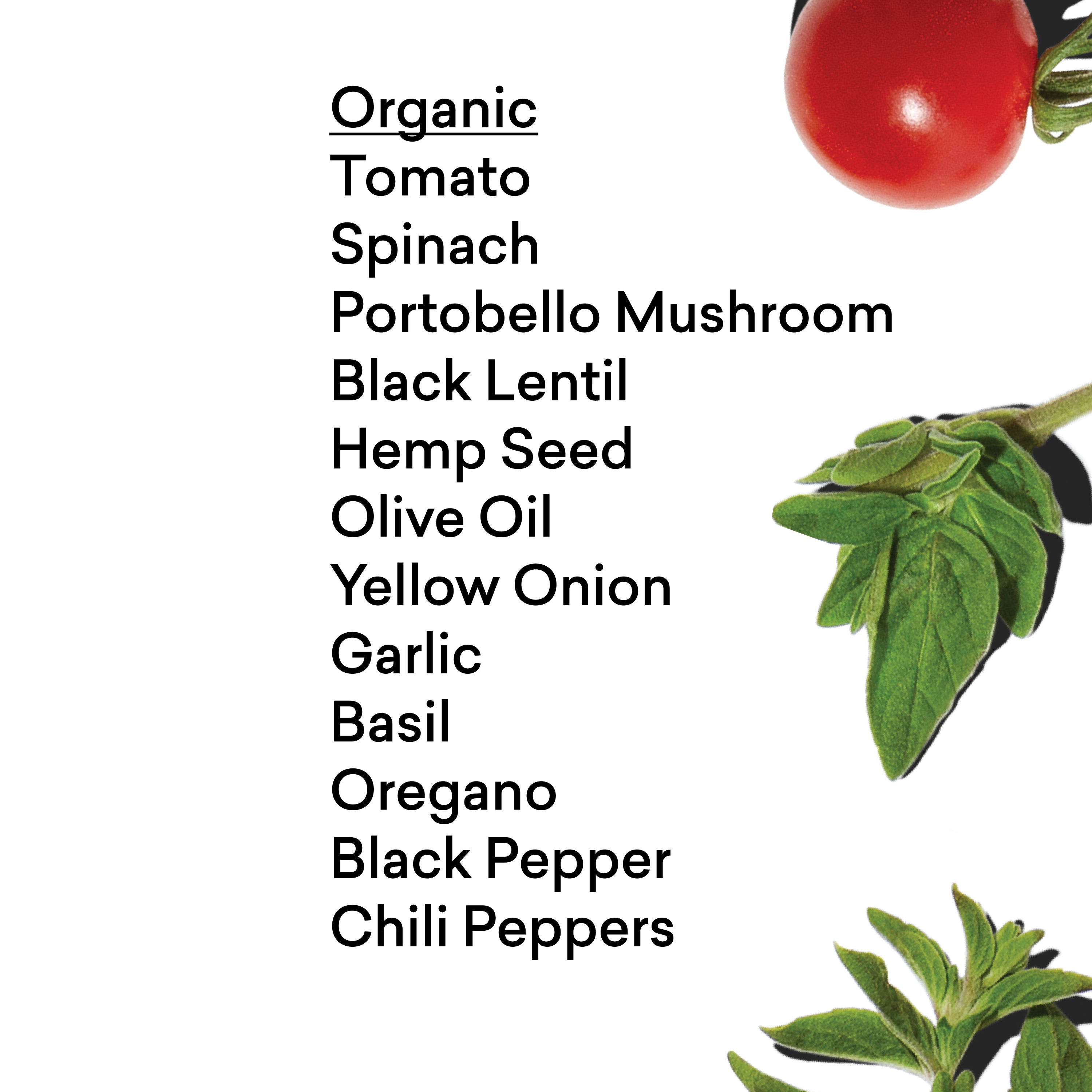 Tomato Basil + Portobello Bolognese