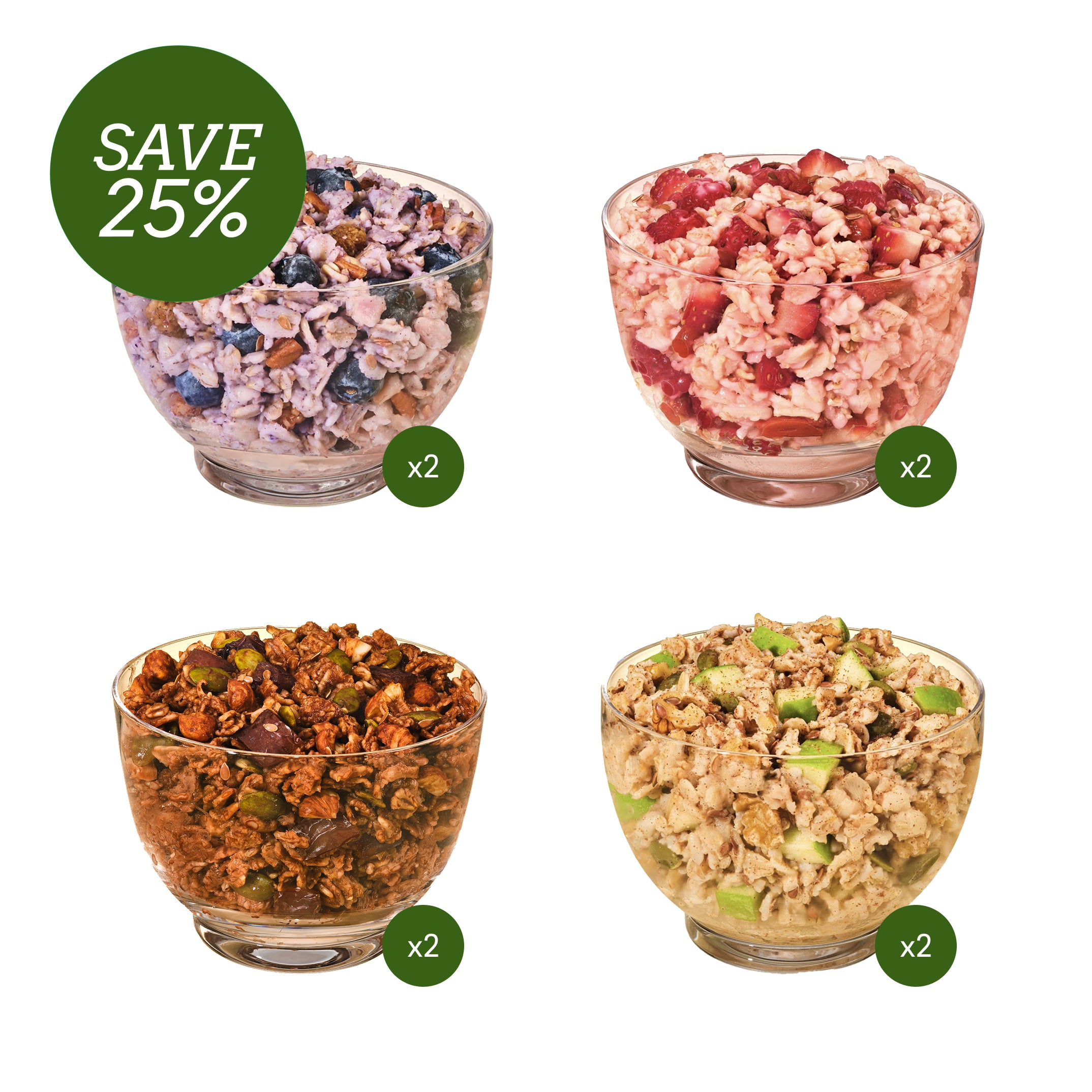 High Protein Oat Bowl Variety 8-Pack