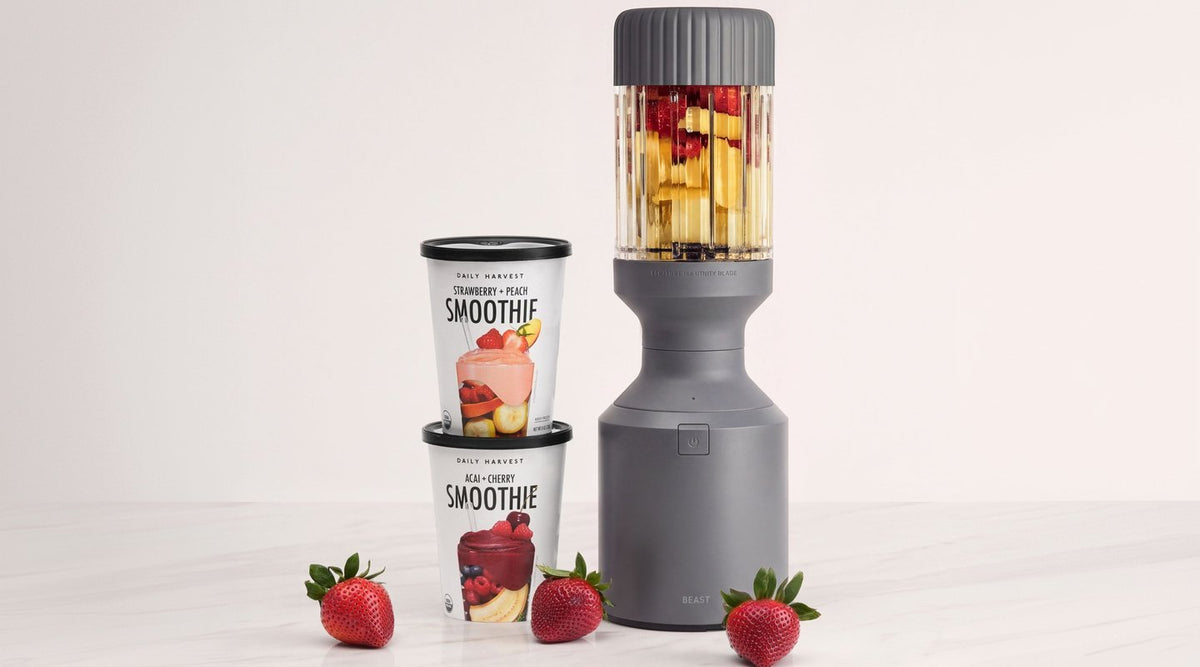 Beast Blender with Daily Harvest smoothie cups