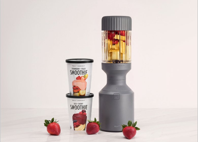 Beast Blender with Daily Harvest smoothie cups